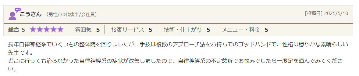 不定愁訴の口コミ
